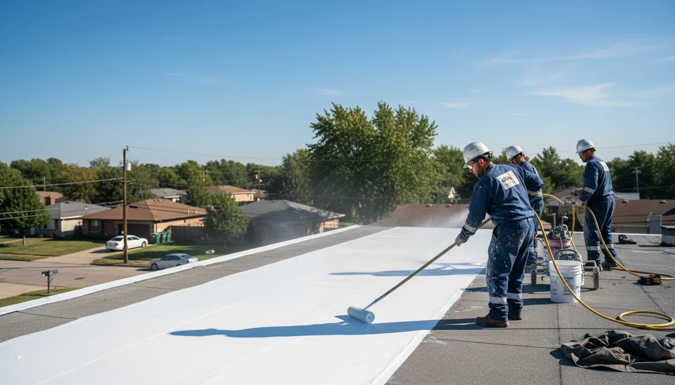 Commercial roof coating in Tracy, IA near me